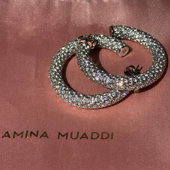 Aminah Muaddi Cameron Hoop Earrings - Picture 10 of 16